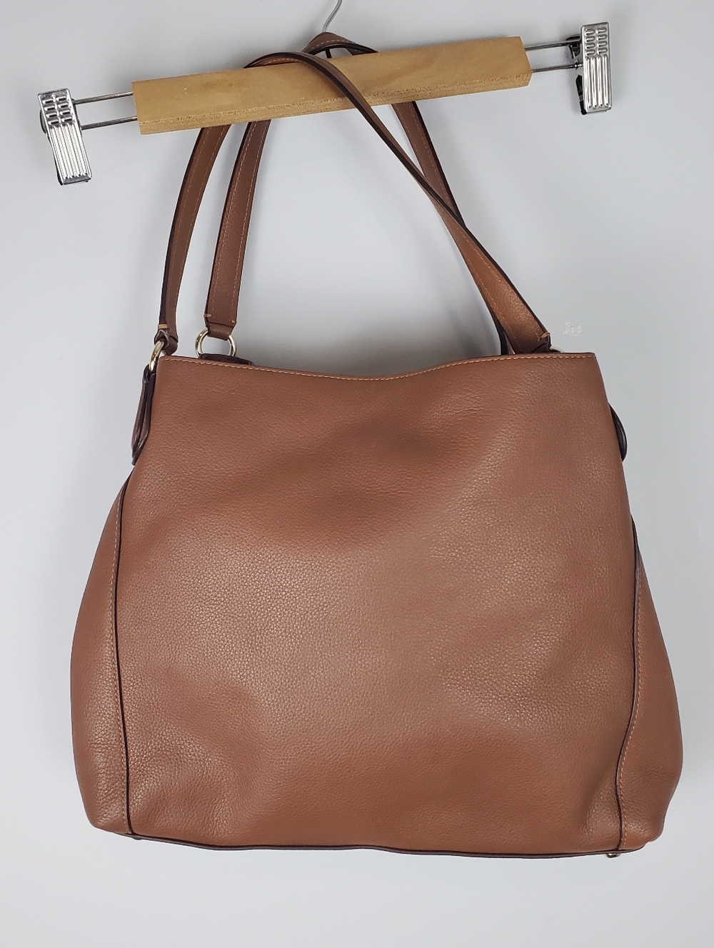 Coach Tan Leather Shoulder Bag - Picture 12 of 16